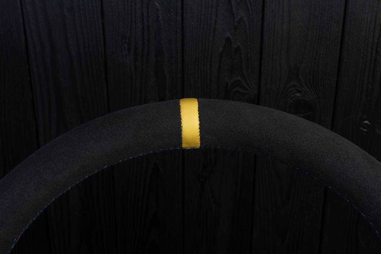 Steering wheel BMW e36 Z3 M roadster Carbon fiber/Alcantara/Yellow stripe - Image 11