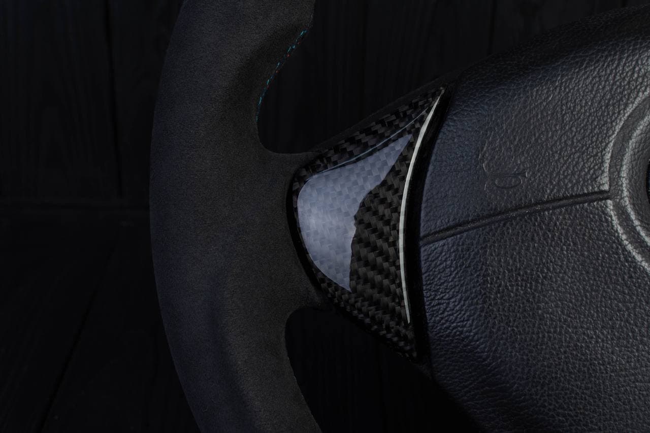 Steering wheel BMW e36 Z3 M roadster Carbon fiber/Alcantara/Yellow stripe - Image 10