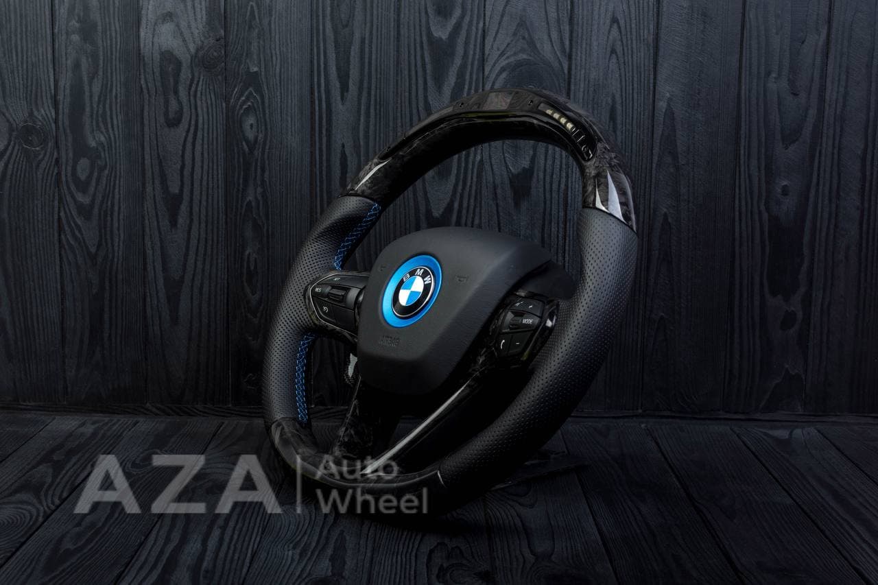 Steering wheel BMW i8 Carbon Fiber/Perforated leather/Red stripe RETURN YOUR CORE AFTERWARDS TO RECEIVE $700 BACK - Image 6