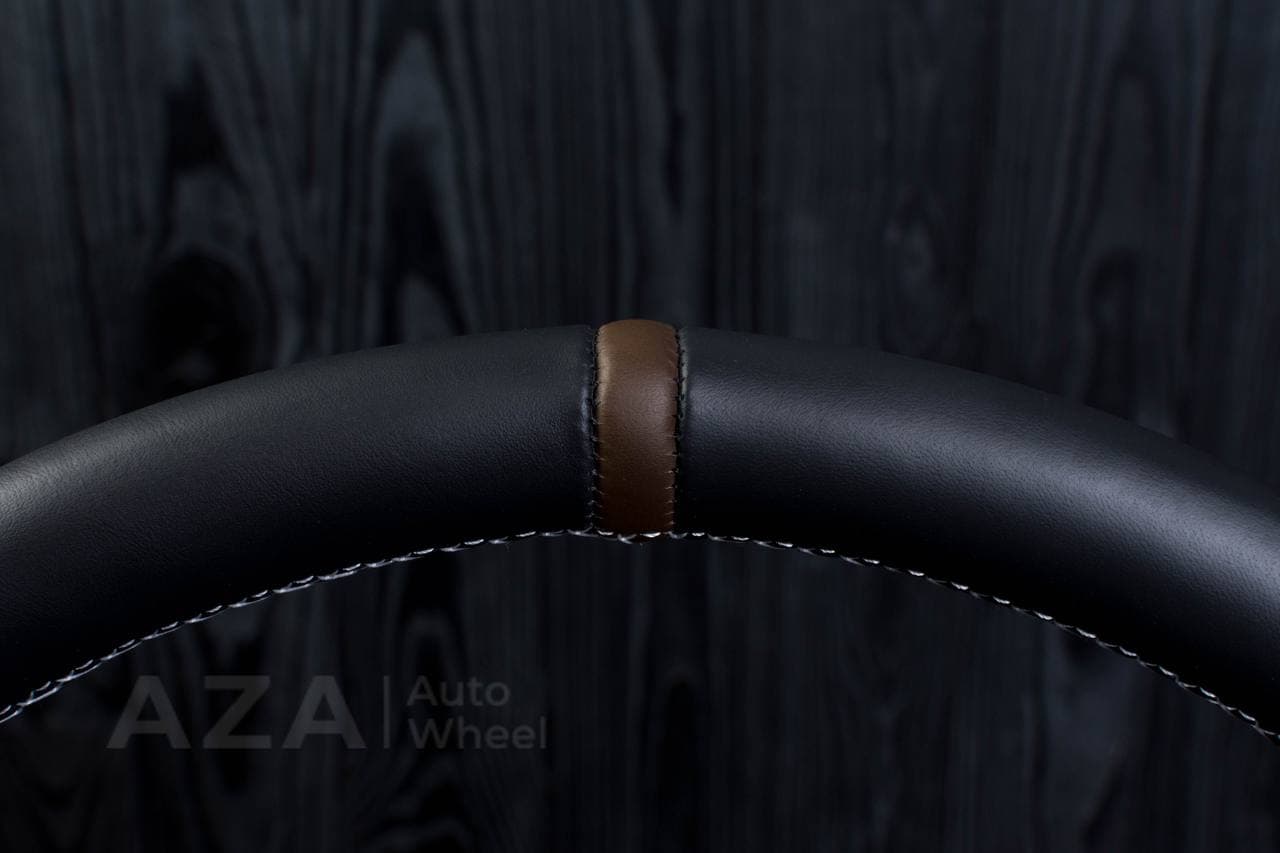 Steering wheel GM, Silverado, Sierra, Escalade (2007-2014) Napa/Perforated leather/Brown stripe - Image 12