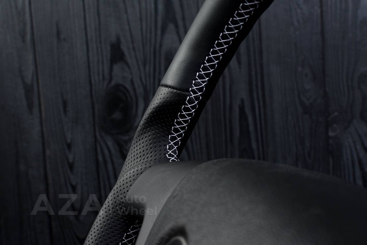 Steering wheel GM, Silverado, Sierra, Escalade (2007-2014) Napa/Perforated leather/Brown stripe - Image 8