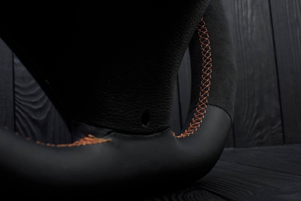 Steering wheel BMW Е9Х/Е8Х Carbon fiber/Napa/Alcantara/Orange stripe - Image 5