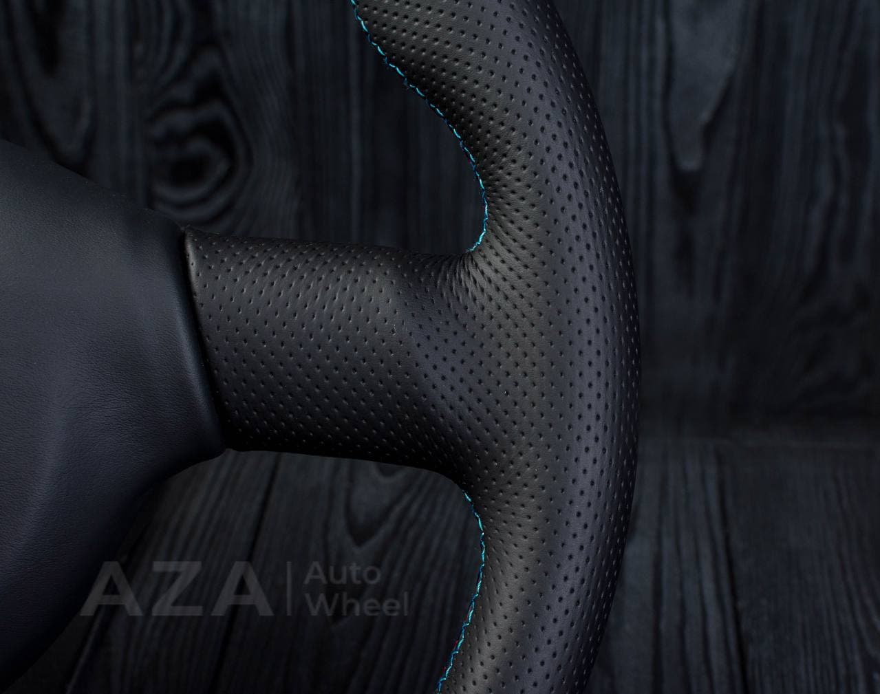 Steering wheel BMW e36 3 series 1995+ M-Tech 2 Flat bottom Napa/Perforated leather/Red stripe - Image 11