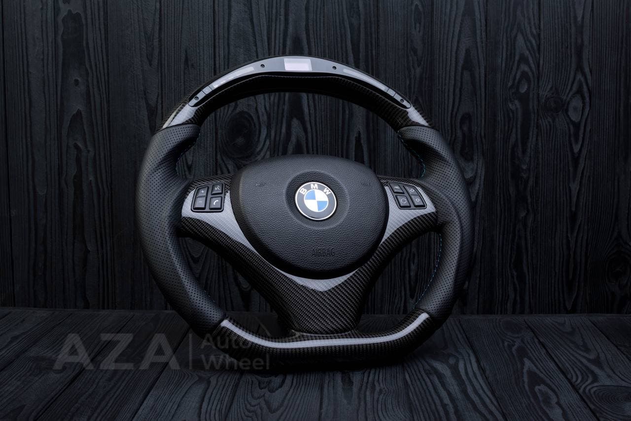 Steering wheel BMW E9X E8X Performance display+Carbon trim/Perforated leather - Image 3