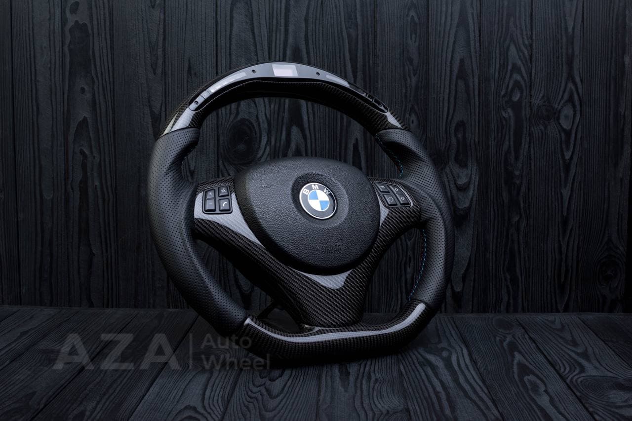 Steering wheel BMW E9X E8X Performance display+Carbon trim/Perforated leather - Image 4