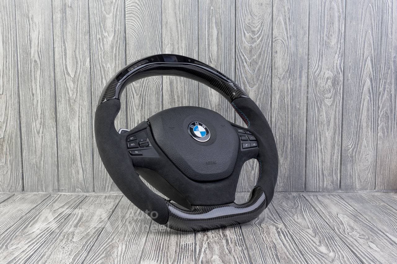 Steering wheel BMW F3X SPORTLINE Carbon fiber/Alcantara/Led screen - Image 2