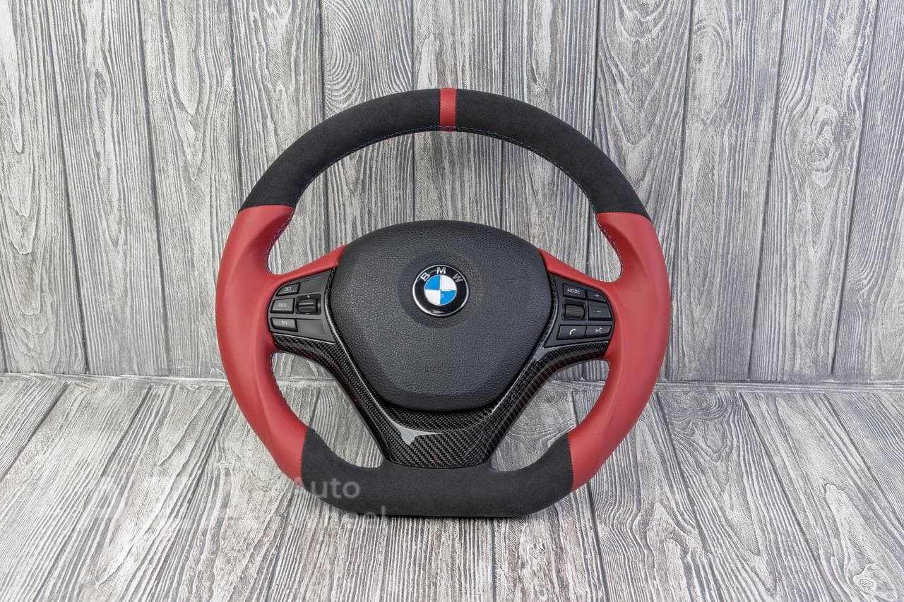 Steering wheel BMW F3X SPORTLINE Carbon trim Napa/Alcantara/Red stripe