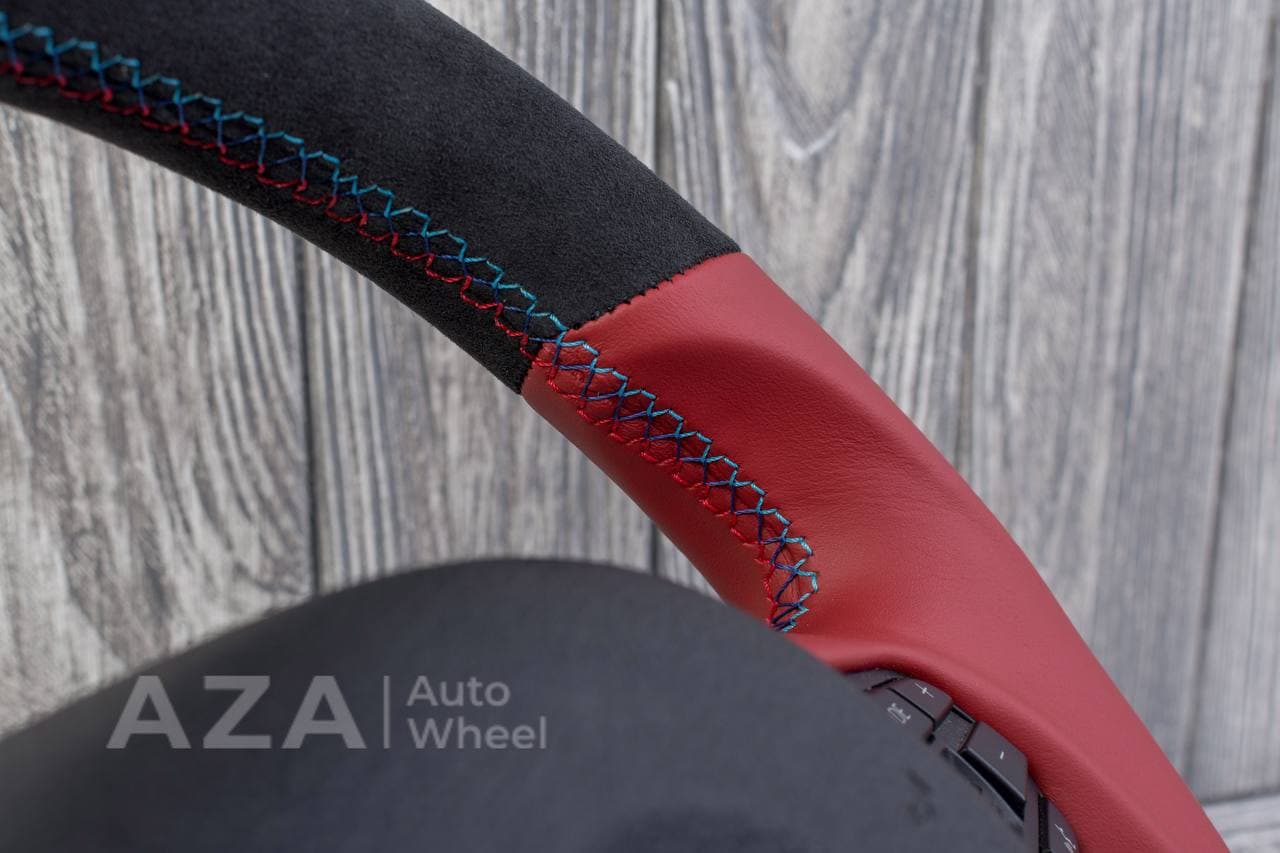 Steering wheel BMW F3X SPORTLINE Carbon trim Napa/Alcantara/Red stripe - Image 11