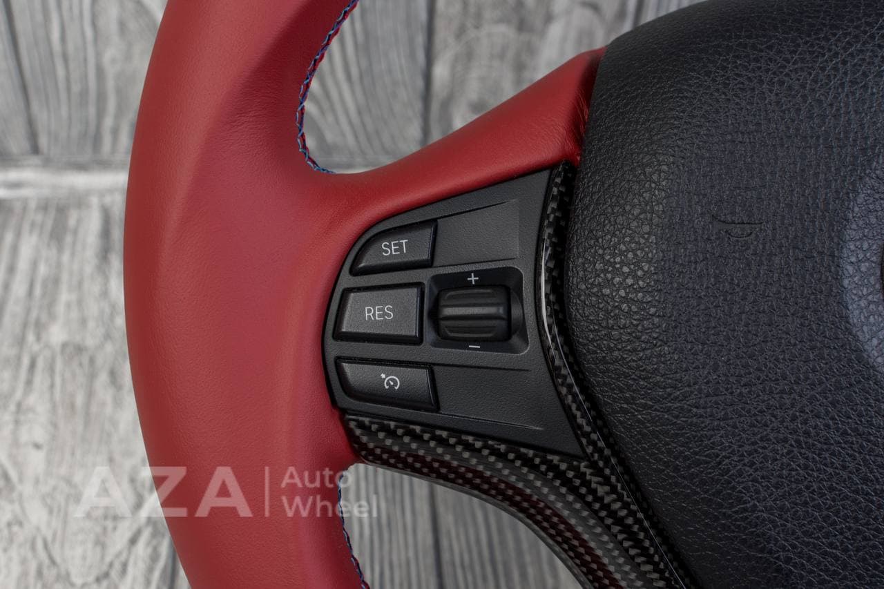 Steering wheel BMW F3X SPORTLINE Carbon trim Napa/Alcantara/Red stripe - Image 10