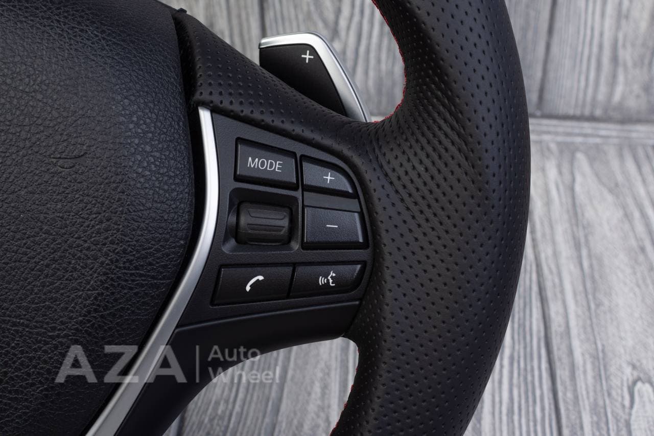 Steering wheel BMW F3X F2X SPORTLINE Napa/Perforated leather/Red stripe - Image 8