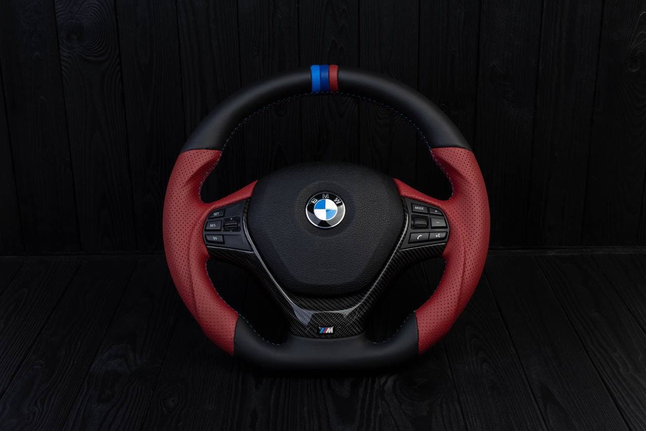 Steering wheel BMW F3X F2X SPORTLINE Carbon fiber/Napa/Perforated leather/M stripe