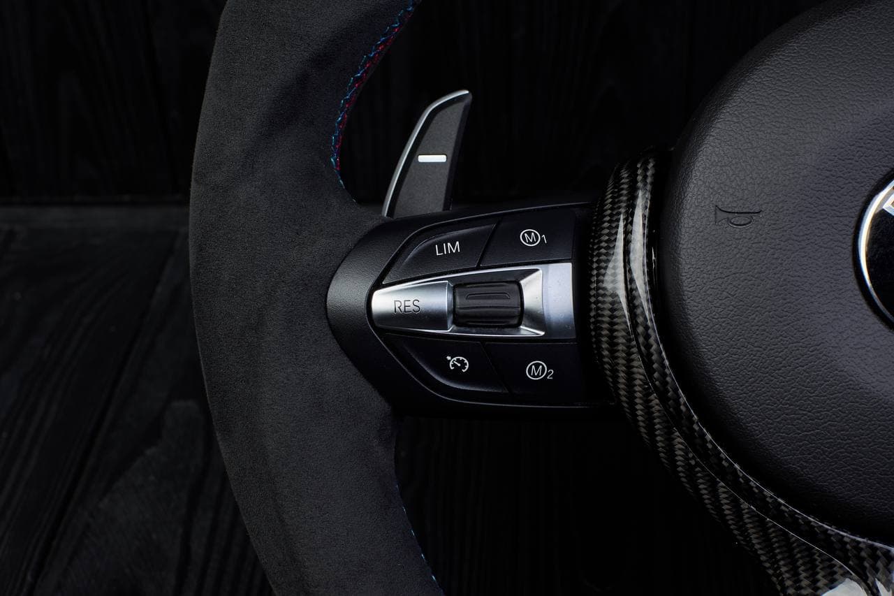 Steering wheel BMW 2011-2016 F10 5/6/7 SERIES Carbon fiber/Alcantara/M Stripe.LESS AIR BAG/paddles/buttons - Image 15