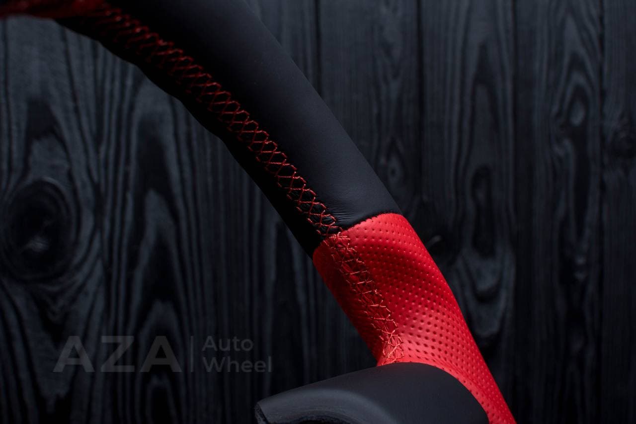 Steering wheel GM SILVERADO, SIERRA, ESCALADE, 2007-2014 Napa/Perforated leather/Red stripe - Image 11
