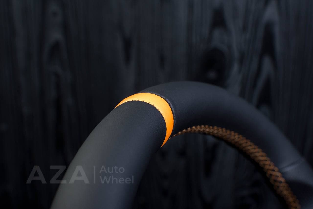 Steering wheel 2005-2010 Jeep Grand Cherokee SRT-8 Napa/Perforated leather/Yellow stripe - Image 13