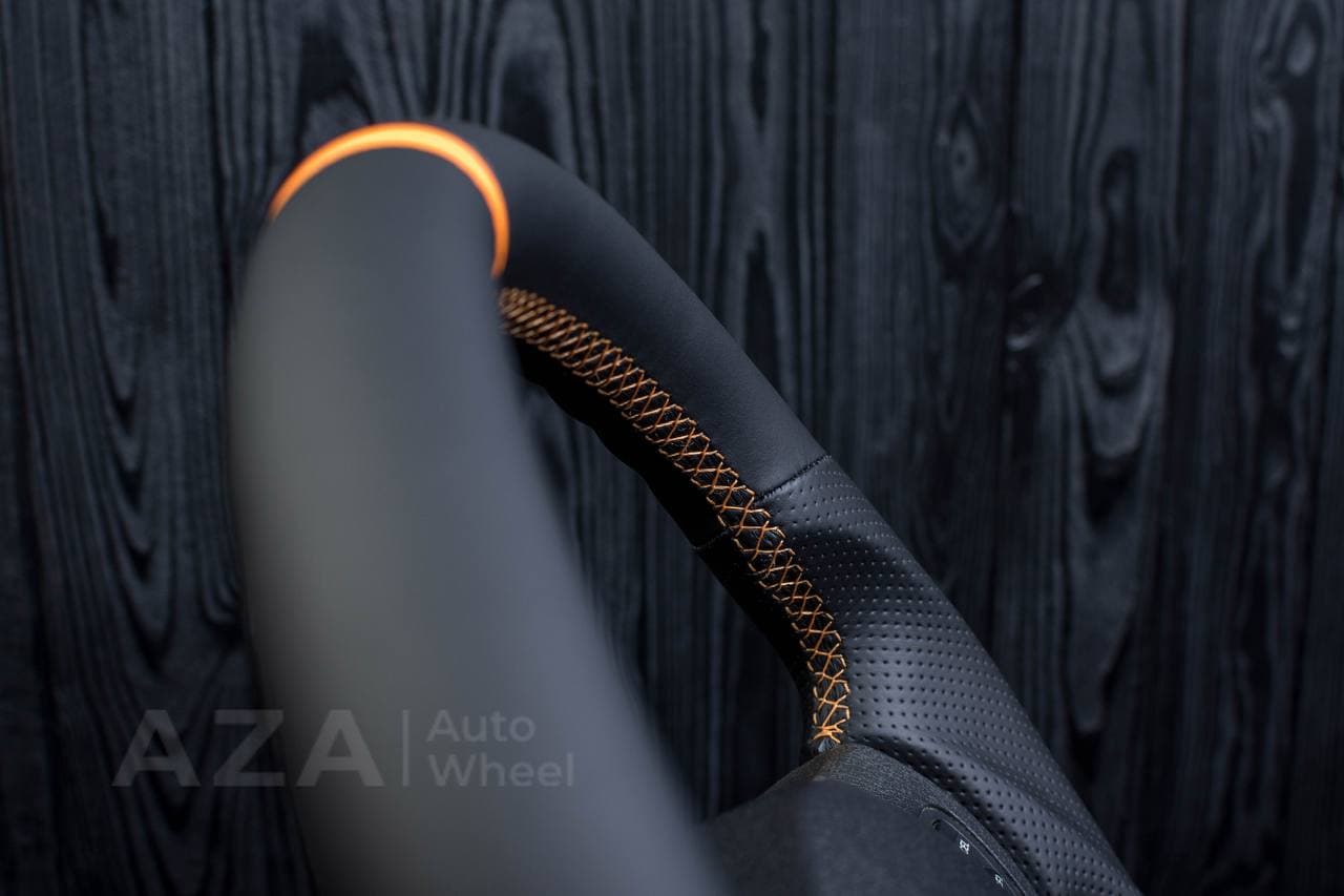 Steering wheel 2005-2010 Jeep Grand Cherokee SRT-8 Napa/Perforated leather/Yellow stripe - Image 11
