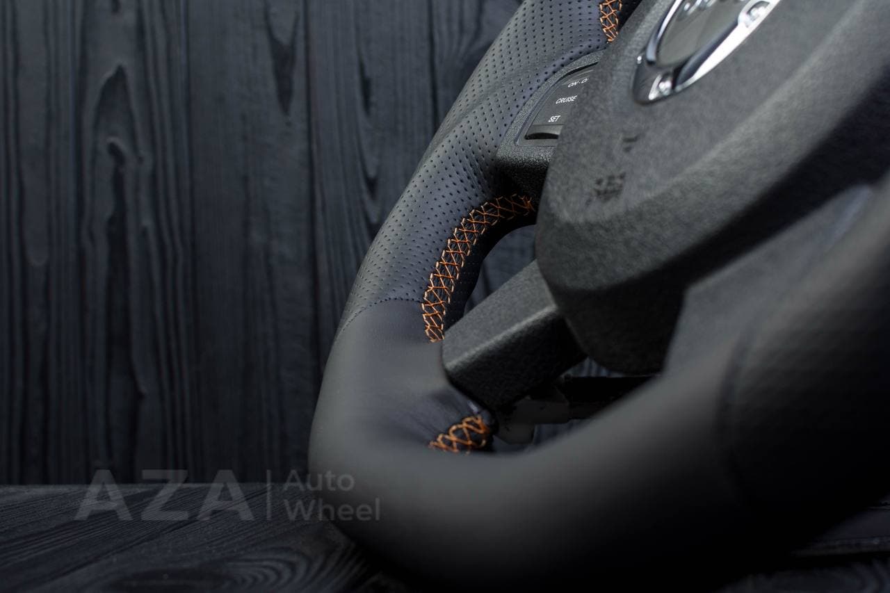 Steering wheel 2005-2010 Jeep Grand Cherokee SRT-8 Napa/Perforated leather/Yellow stripe - Image 9