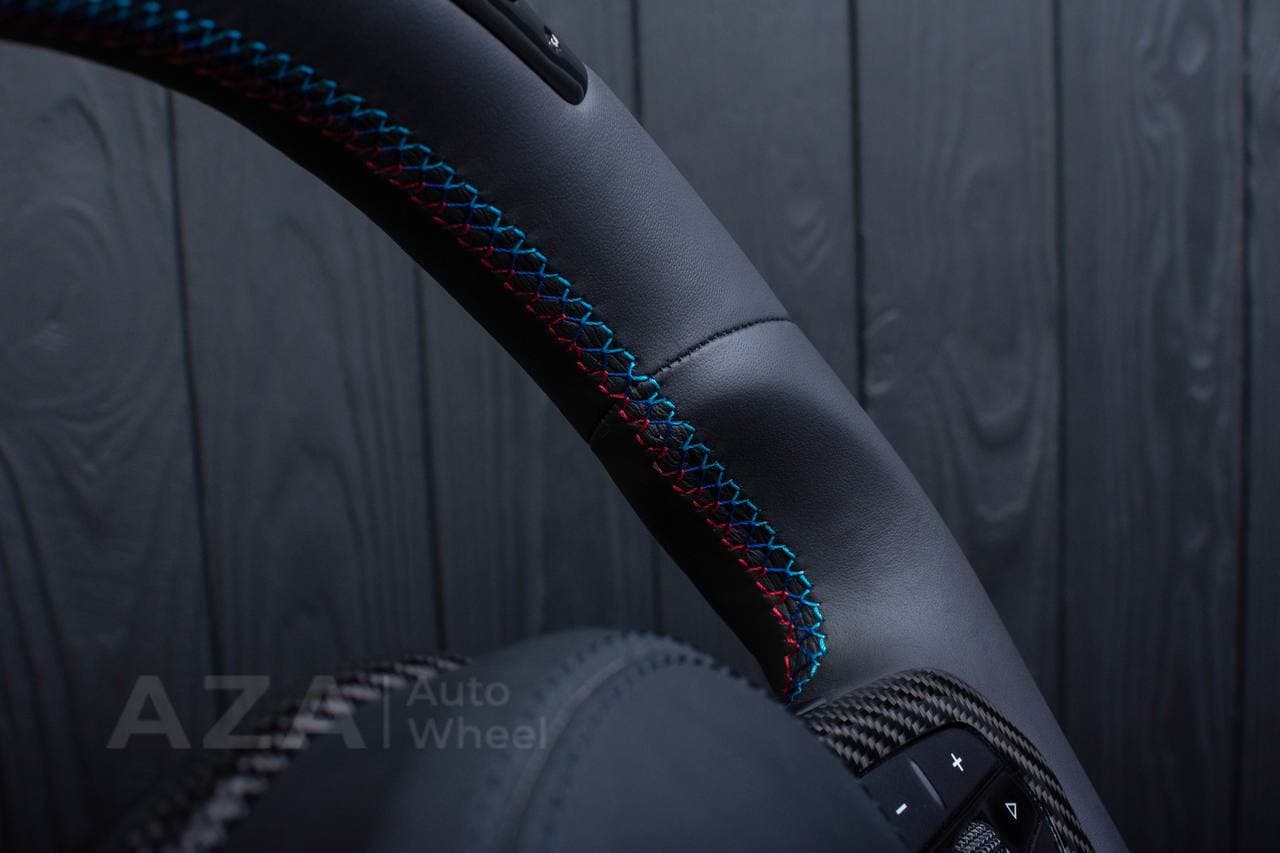 Steering wheel BMW G20 3 SERIES /G30 5 SERIES /G05 X5 / G07 X7 / G15 8 SERIES/ G11 G12 7 SERIES Carbon trims/Napa/Led screen - Image 10