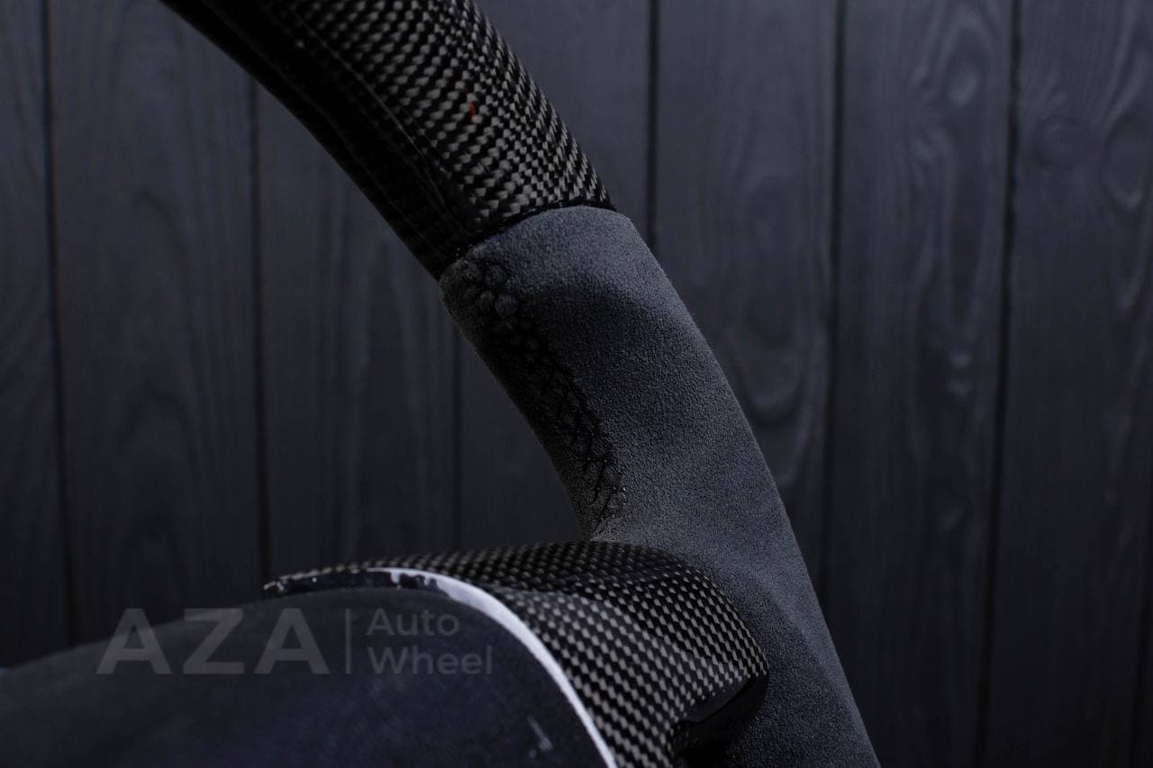 Steering wheel GM SILVERADO, SIERRA, ESCALADE, 2007-2014 Carbon fiber/Alcantara - Image 9