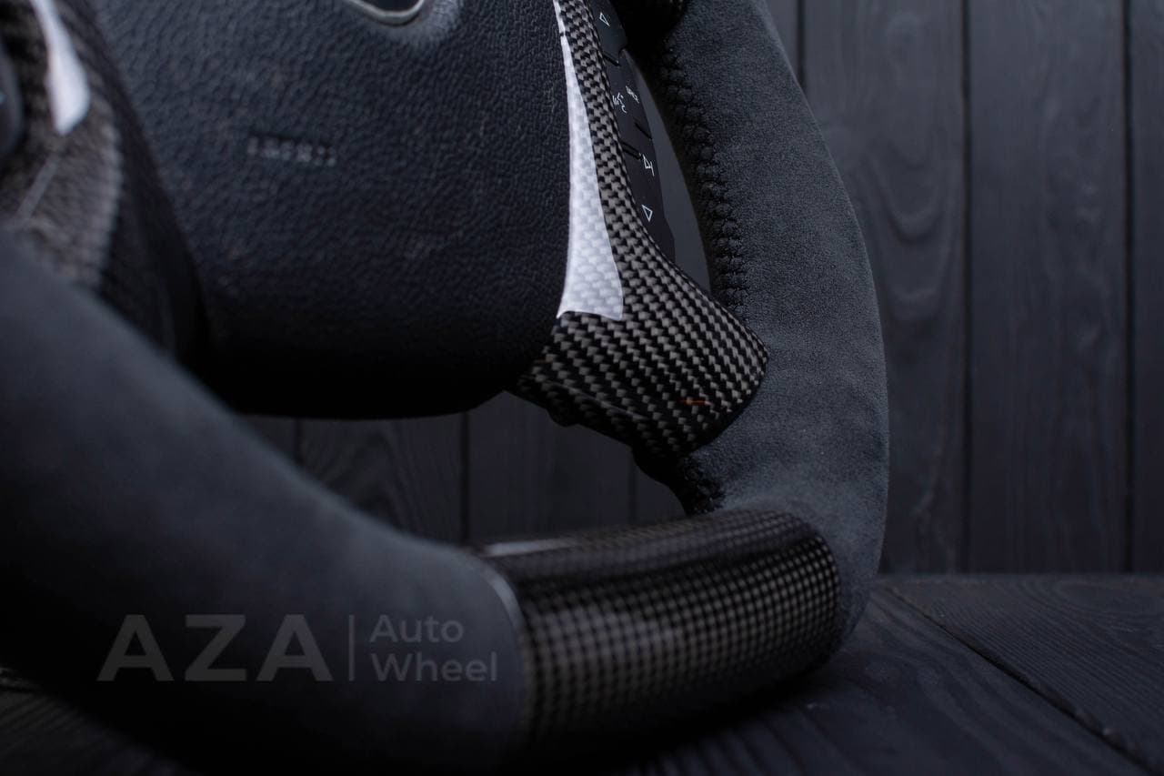 Steering wheel GM SILVERADO, SIERRA, ESCALADE, 2007-2014 Carbon fiber/Alcantara - Image 8