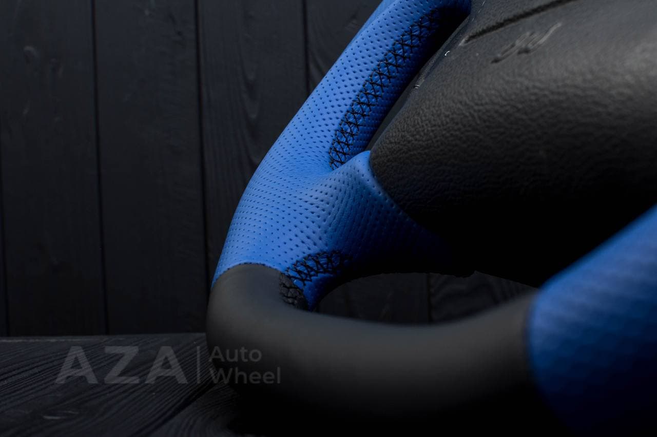Steering wheel Ford Mustang GT Perforated leather/Napa/Blue stripe - Image 11