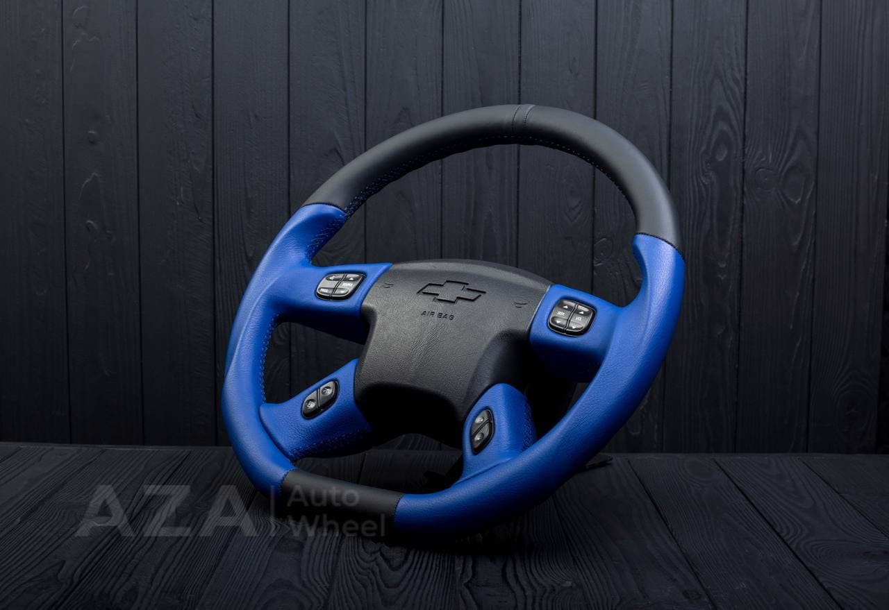 Steering wheel GM SILVERADO, HUMMER H2/2001-2007 Napa/Black stripe - Image 5
