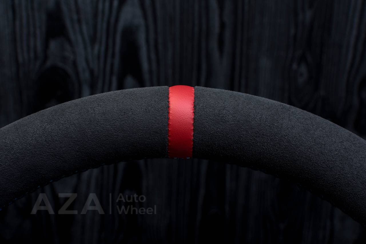 Custom Steering wheel 2017+ BMW F90 M5 G80 M3 M4 M8 X5M X6M X3M X4M Heated Carbon fiber/Alcantara/Red stripe - Image 14