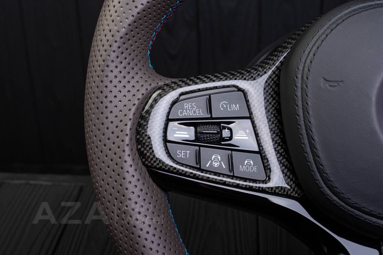 Steering wheel BMW G20 3 SERIES /G30 5 SERIES /G05 X5 / G07 X7 / G15 8 SERIES/ G11 G12 7 SERIES Heated carbon fiber/Perforated leather/M stripe - Image 10