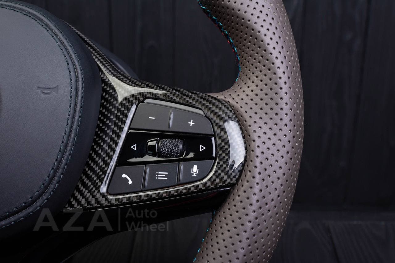 Steering wheel BMW G20 3 SERIES /G30 5 SERIES /G05 X5 / G07 X7 / G15 8 SERIES/ G11 G12 7 SERIES Heated carbon fiber/Perforated leather/M stripe - Image 8