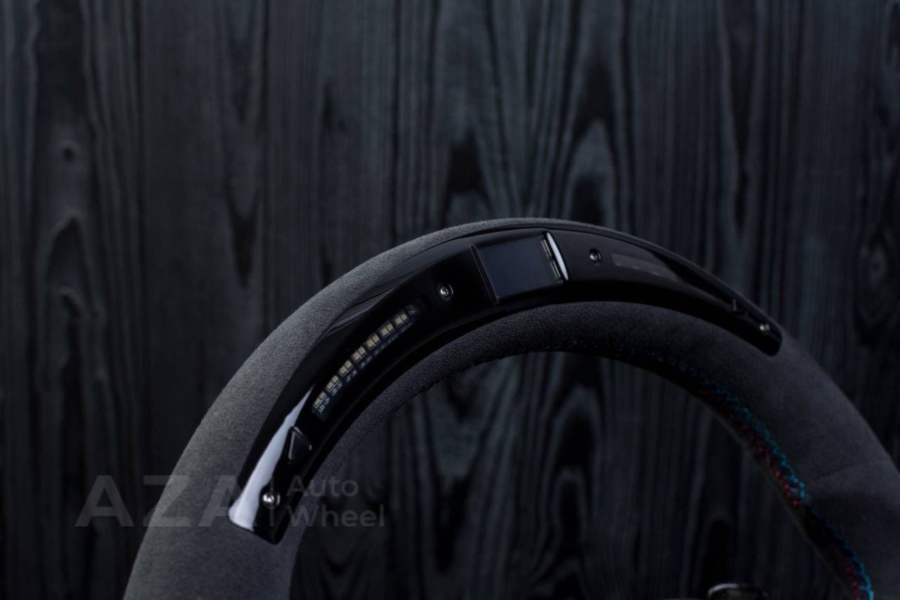 Steering wheel BMW G20 3 SERIES /G30 5 SERIES /G05 X5 / G07 X7 / G15 8 SERIES/ G11 G12 7 SERIES Heated Forget carbon trims/Alcantara/Led screen - Image 14