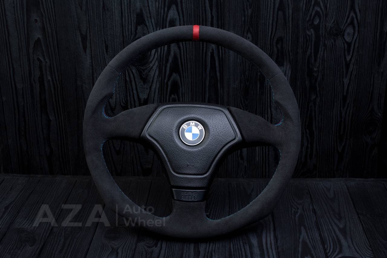 Steering wheel BMW E36 Euro Alcantara/Red stripe
