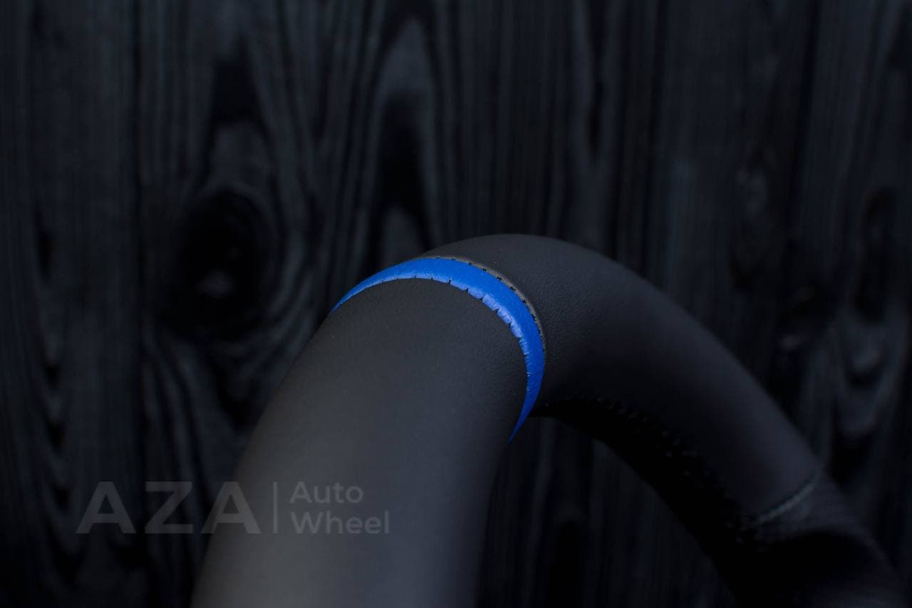 Steering wheel BMW X5/X6 Napa/Perforated leather/Blue stripe - Image 14