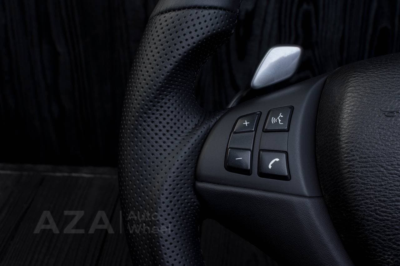 Steering wheel BMW X5/X6 Napa/Perforated leather/Blue stripe - Image 13