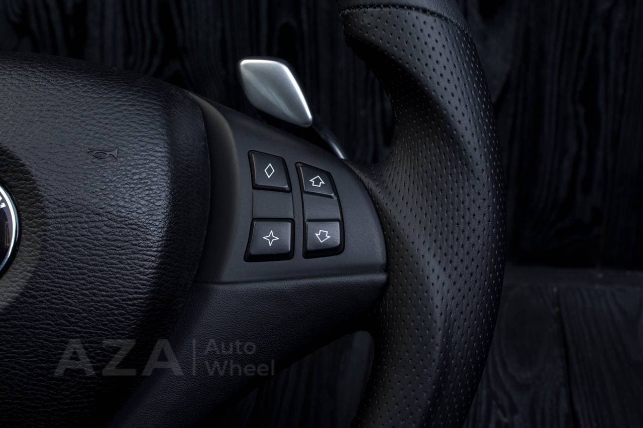 Steering wheel BMW X5/X6 Napa/Perforated leather/Blue stripe - Image 9