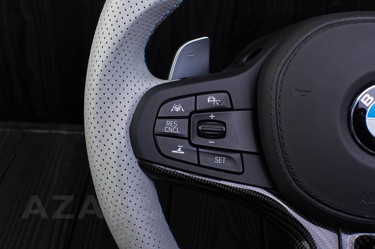 Steering wheel BMW G20 3 SERIES /G30 5 SERIES /G05 X5 / G07 X7 / G15 8 SERIES/ G11 G12 7 SERIES Carbon fiber/Perforated leather/M stripe - Image 16