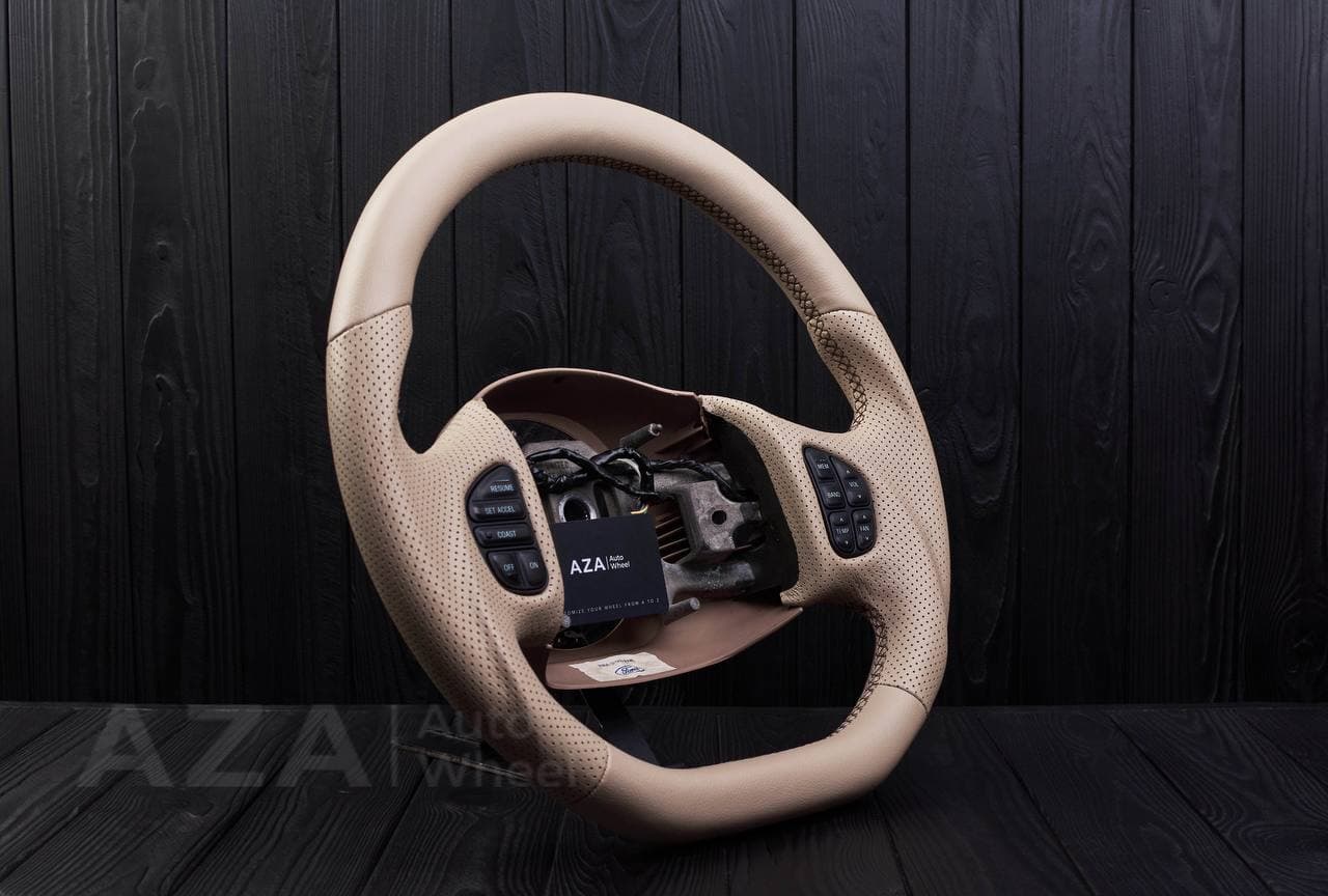 Steering wheel Ford F150/F250/F350 97-2007 Beige napa/Perforated leather - Image 4