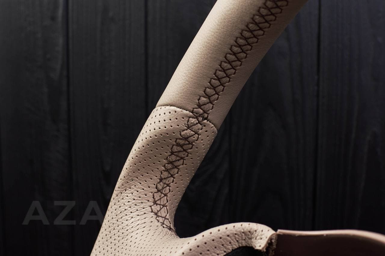 Steering wheel Ford F150/F250/F350 97-2007 Beige napa/Perforated leather - Image 10