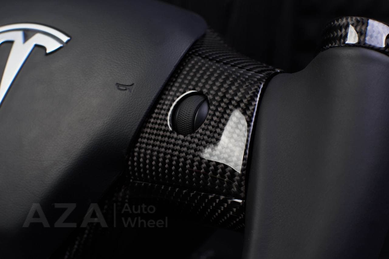 Steering wheel Tesla Model 3/Y Yoke Carbon fiber/Napa - Image 10