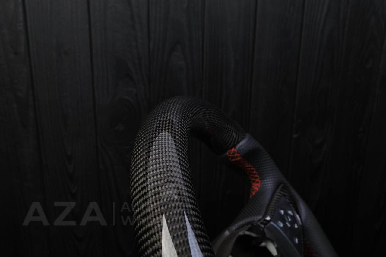 Steering wheel GMC Sierra/Silverado/Denali/Yukon 2014-2018 Carbon fiber/Perforated leather/Carbon trims - Image 8