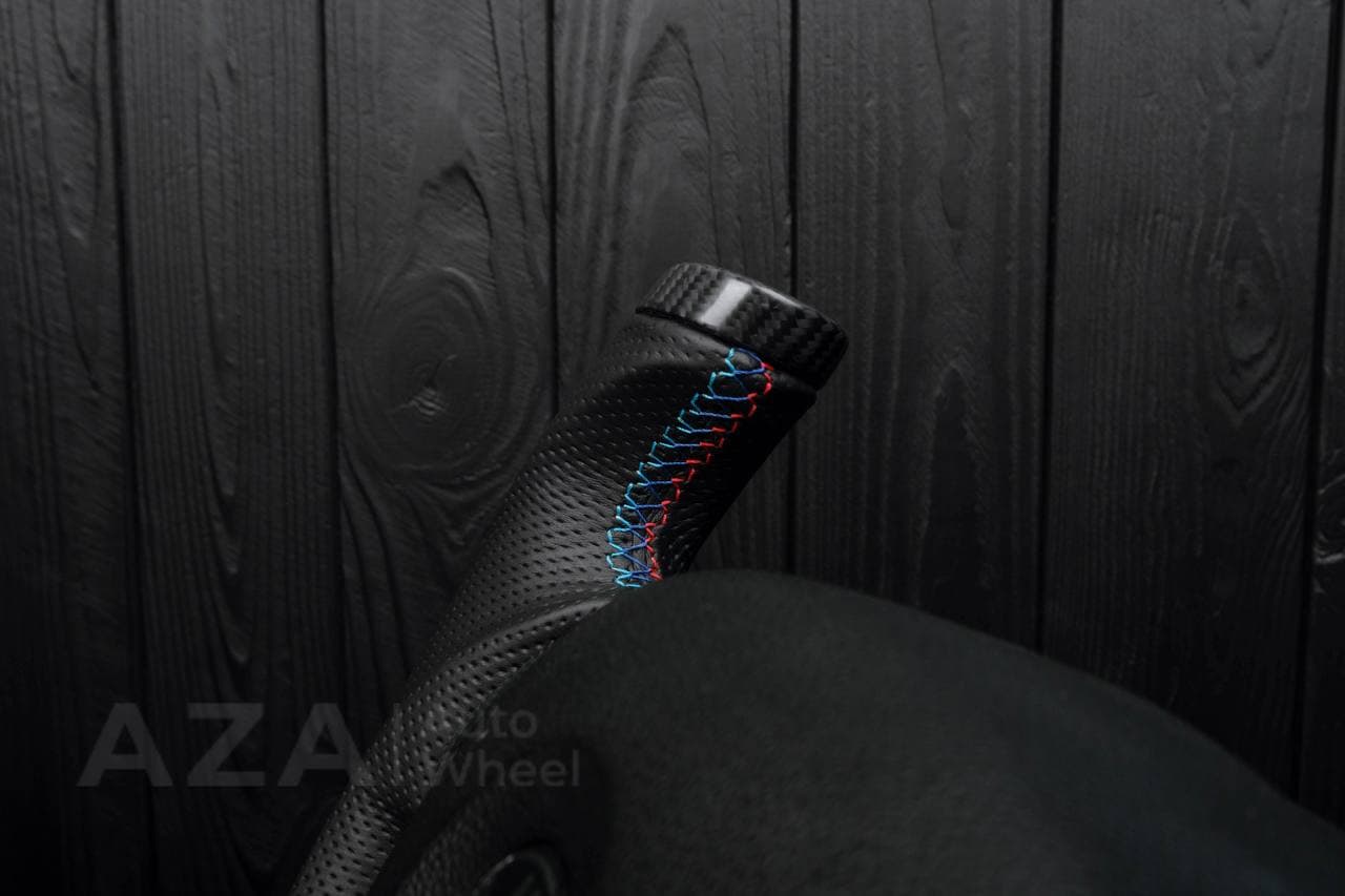 Steering wheel BMW E9X E8X jet style Off Road Only Matte carbon fiber/Perforated leather - Image 10