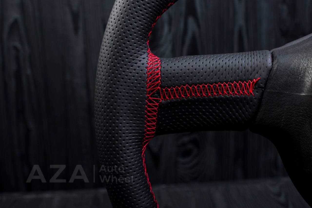 Steering wheel BMW E30 M-Tech 2 (any color stripe and stitch) Carbon fiber/Perforated leather/M stripe - Image 6