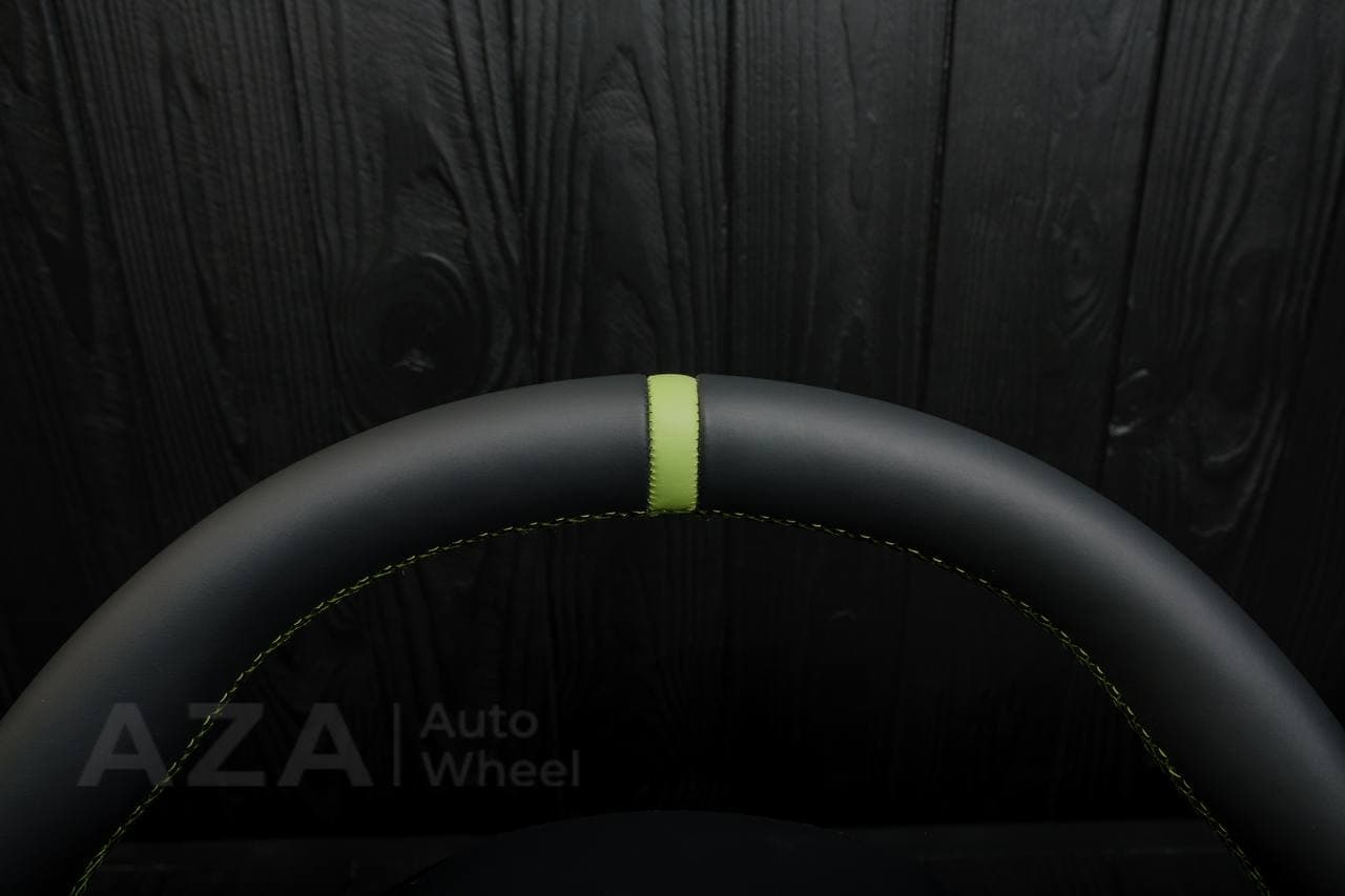 Steering wheel Tesla Model 3/Y Carbon fiber/Napa/Lime stripe - Image 14