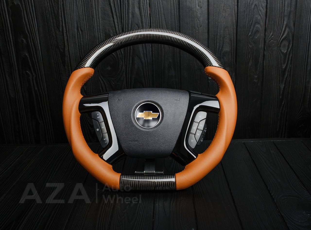 Steering wheel GM SILVERADO, SIERRA, ESCALADE, 2007-2014 Carbon fiber/Napa