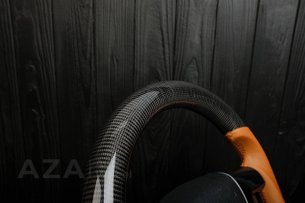 Steering wheel GM SILVERADO, SIERRA, ESCALADE, 2007-2014 Carbon fiber/Napa - Image 15