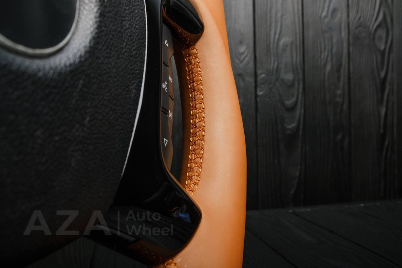 Steering wheel GM SILVERADO, SIERRA, ESCALADE, 2007-2014 Carbon fiber/Napa - Image 7