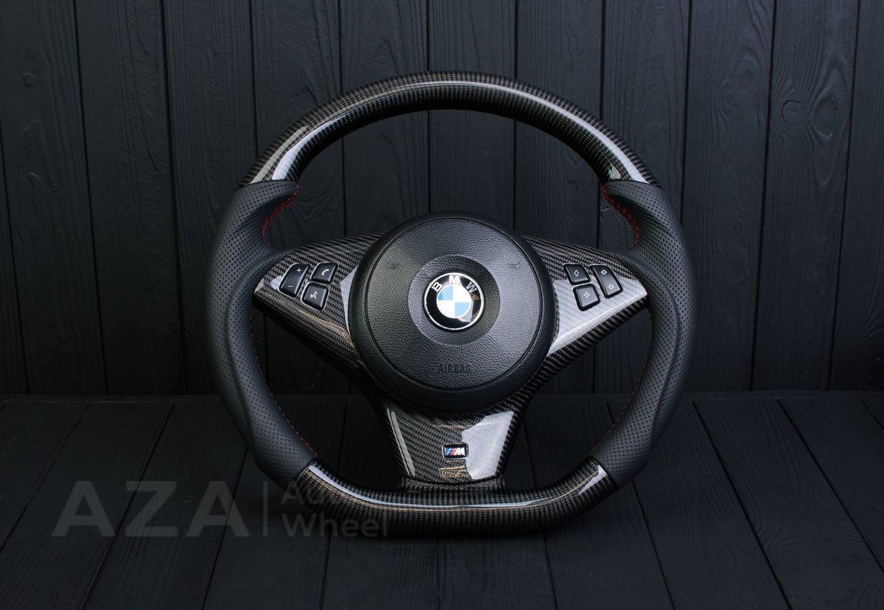 Steering wheel BMW E6X Carbon fiber/Perforated leather