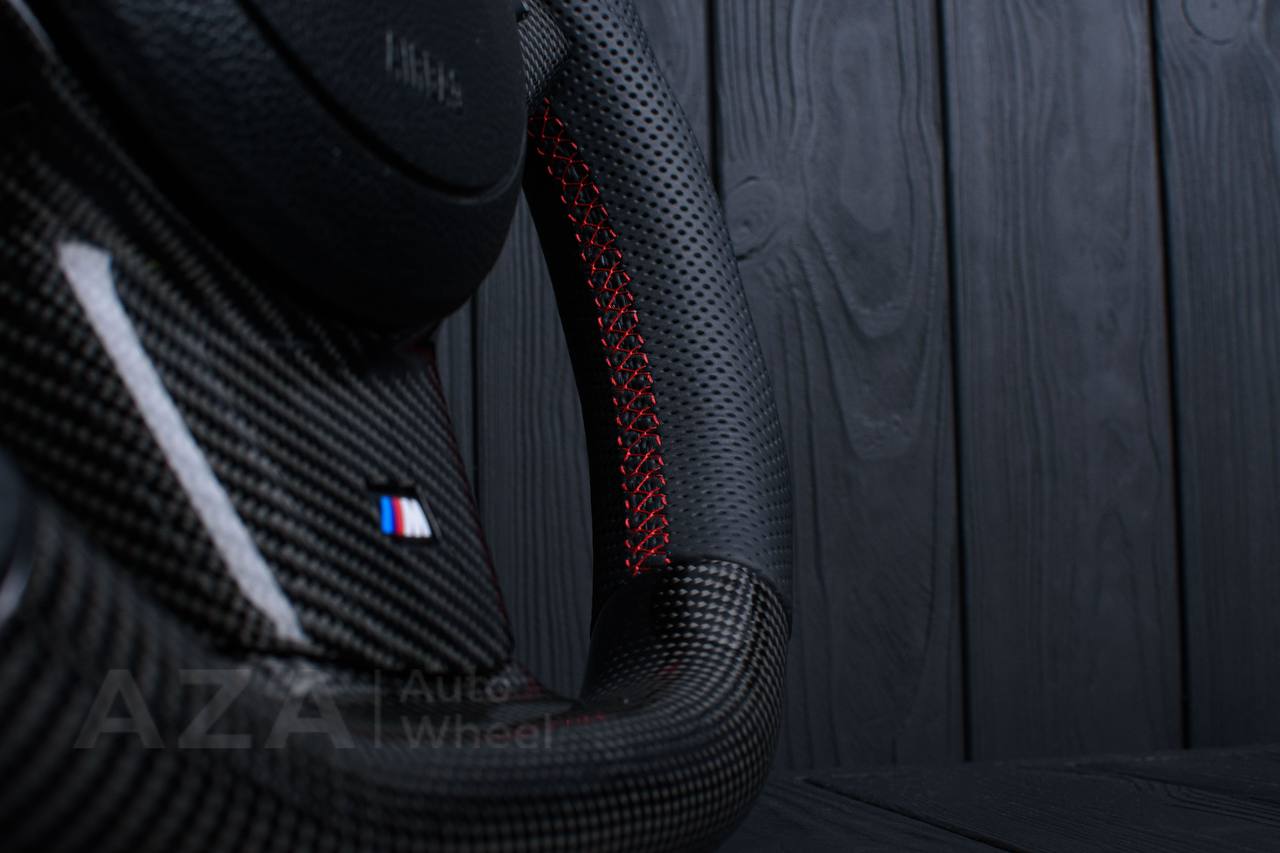 Steering wheel BMW E6X Carbon fiber/Perforated leather - Image 8