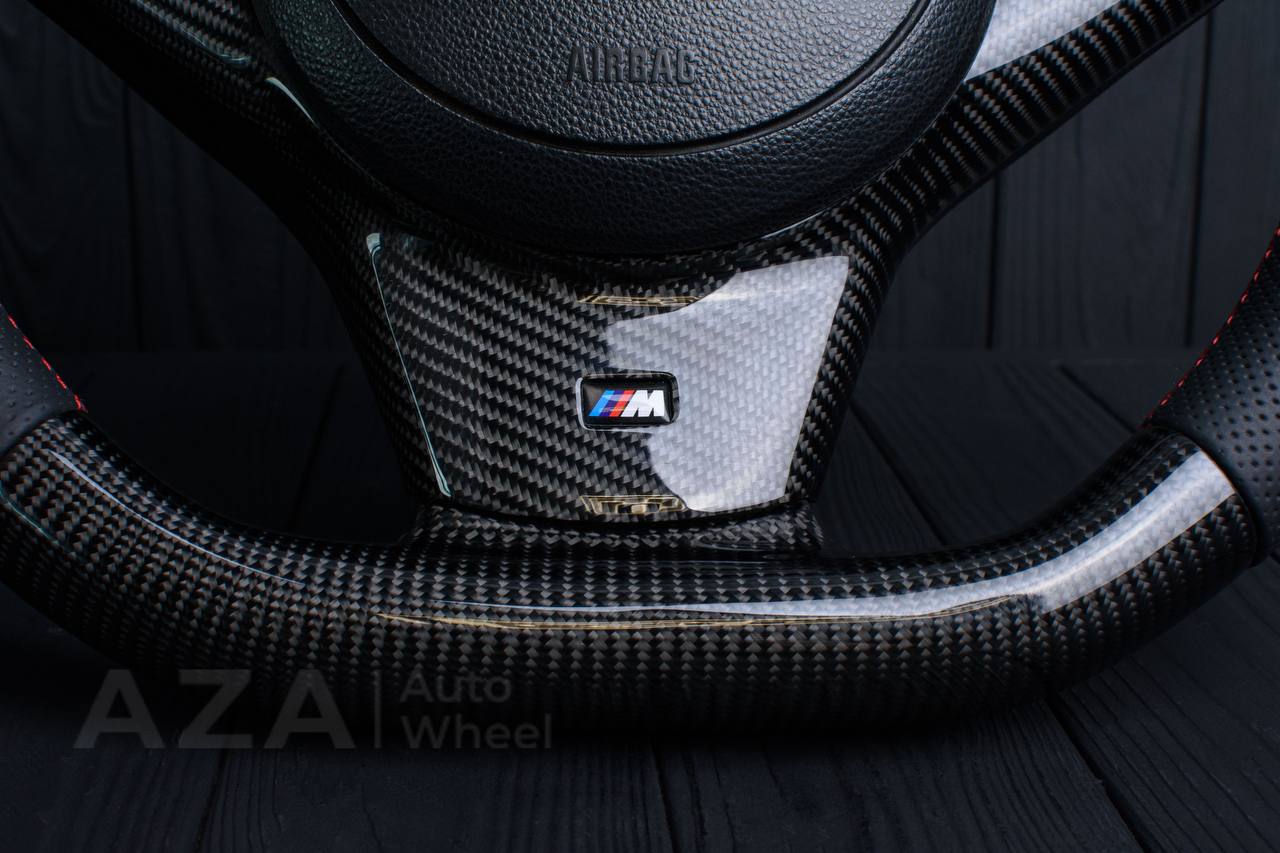 Steering wheel BMW E6X Carbon fiber/Perforated leather - Image 7