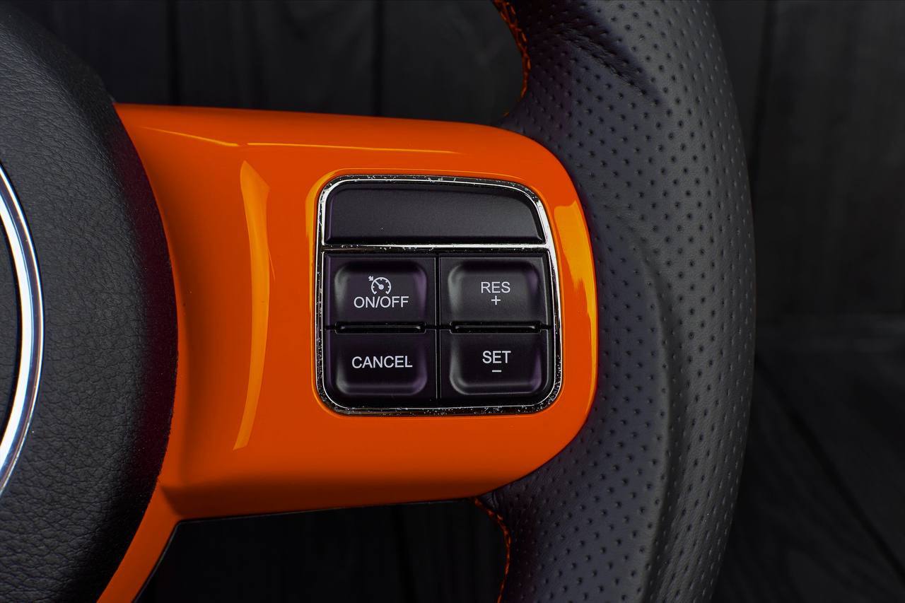 Steering wheel Jeep Wrangler,JK Rubicon,Sahara,Patriot, Compass 2011-2017 Napa/Perforated leather/Orange stripe - Image 11