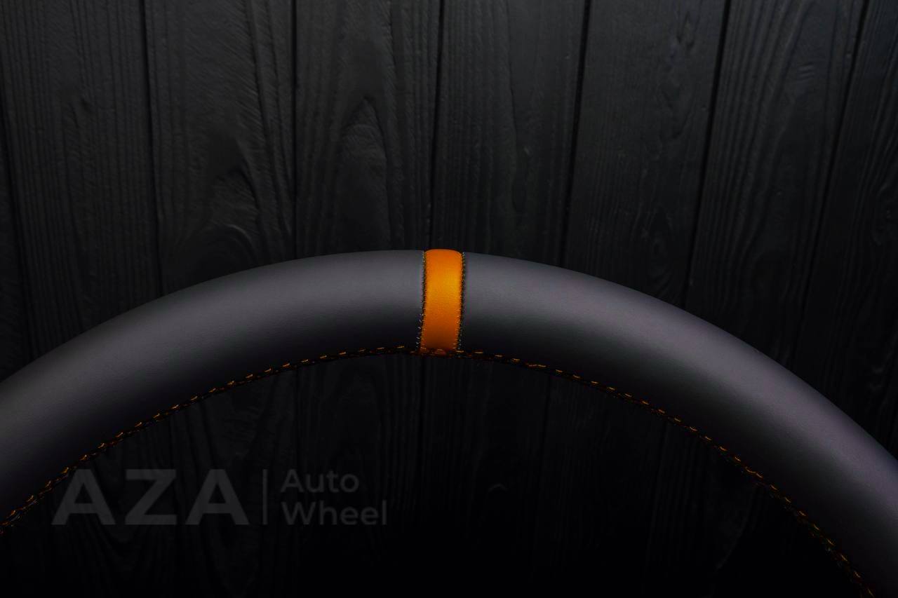 Steering wheel Ford F150/F250/F350 97-2007 Napa/Perforated leather/Orange stripe - Image 14