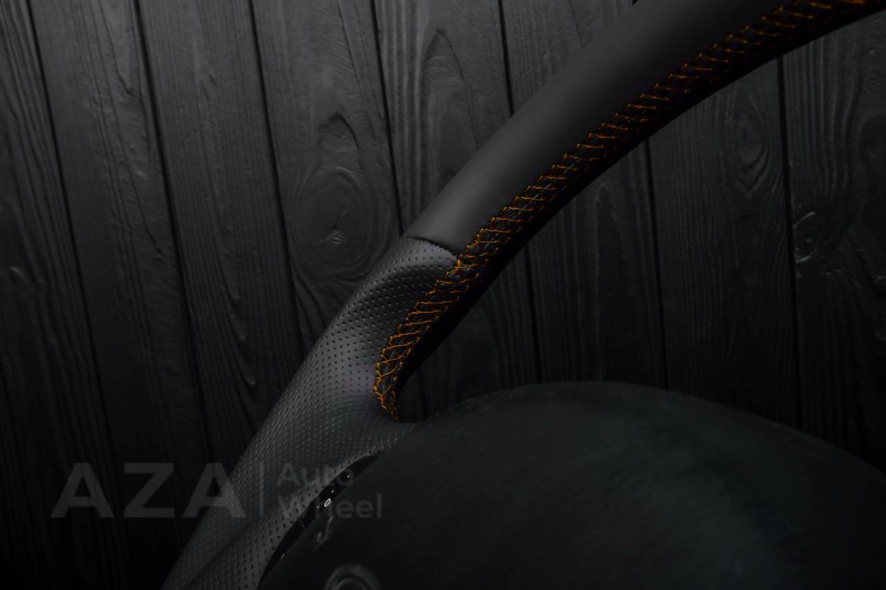 Steering wheel Ford F150/F250/F350 97-2007 Napa/Perforated leather/Orange stripe - Image 8